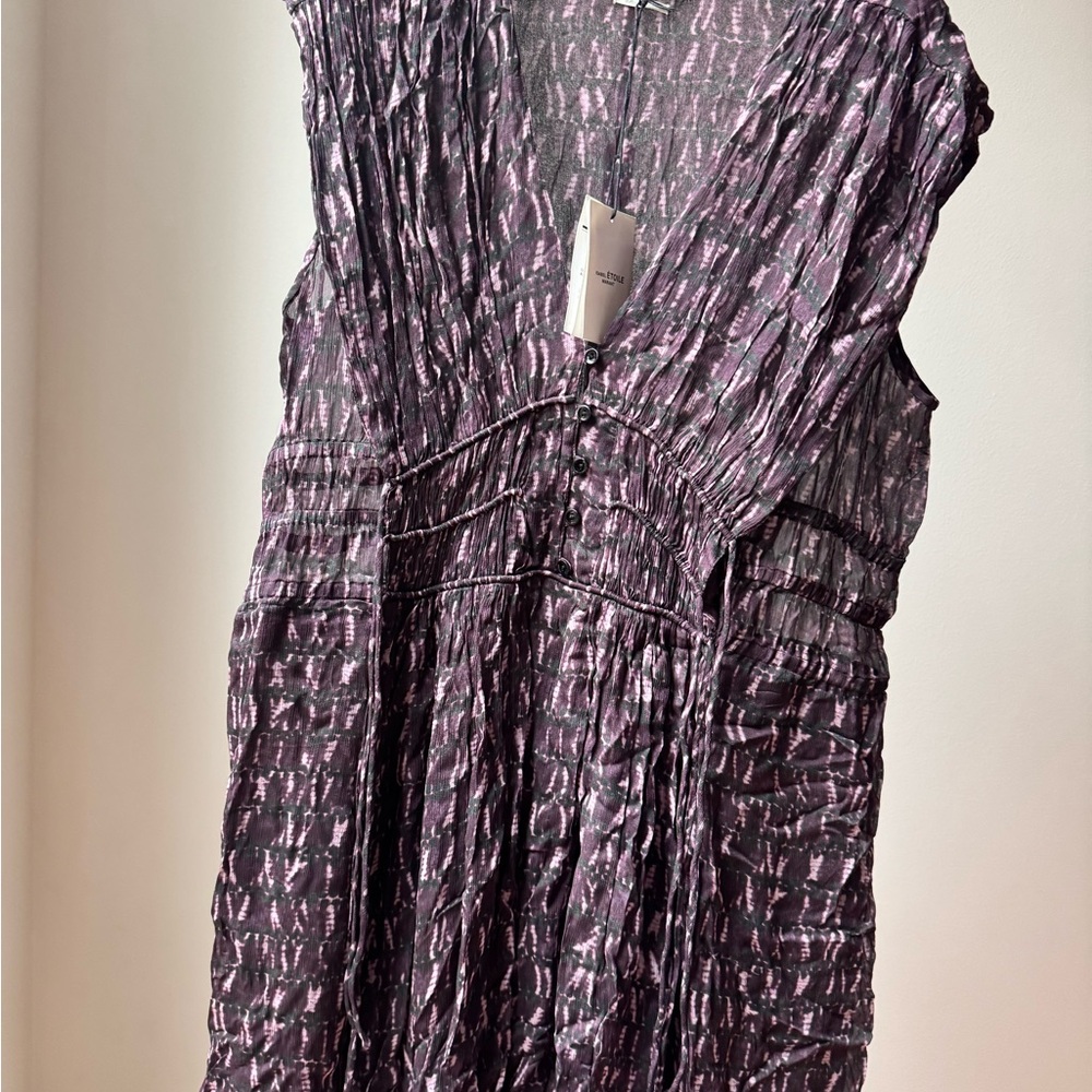 Isabel Marant Étoile flowy purple mini dress sz 40FR